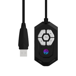 竹林鸟S1电竞游戏耳机外置声卡有线入耳式头戴式3.5mm电脑7.1音效