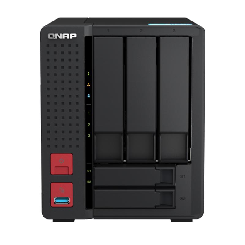 QNAP威联通 NAS TS-564/2.5GbE/HDD+SSD/ 局域网共享 家用硬盘 存储服务器 云存储