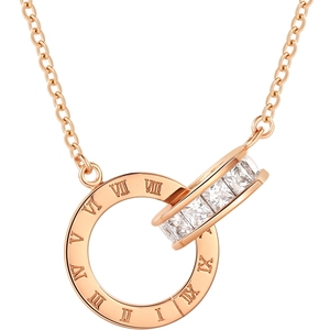 t400双环2022年新款女轻奢锁骨链