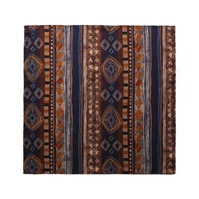 SecondMoon四季时髦百搭定制三色印花丝巾重磅复古方巾头巾腰带