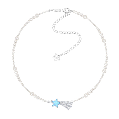 YVMIN尤目 流星贝珠项链女款毛衣链设计师新年生日礼物新品