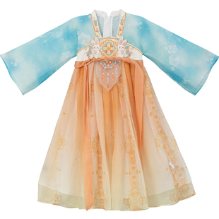 汉服女童2026春秋款儿童中秋国风仙气公主裙女孩嫦娥仙子玉兔襦裙