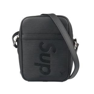 9新路易威登DANUBELVxSupreme联名款水波纹斜挎二手奢侈品包包