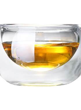6只装双层玻璃功夫茶杯50ml小杯