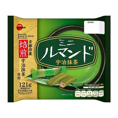 日本进口布尔本宇治抹茶蛋卷