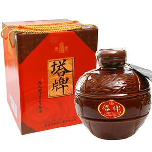 绍兴黄酒 塔牌元红酒 低糖干型老酒2.5L陶瓷坛 养人的手工黄酒5斤