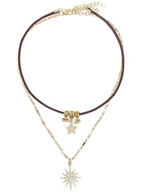 维多利亚~复古美拉德太阳项链女