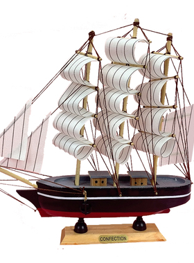创意diy帆船模型桌面材料包木质