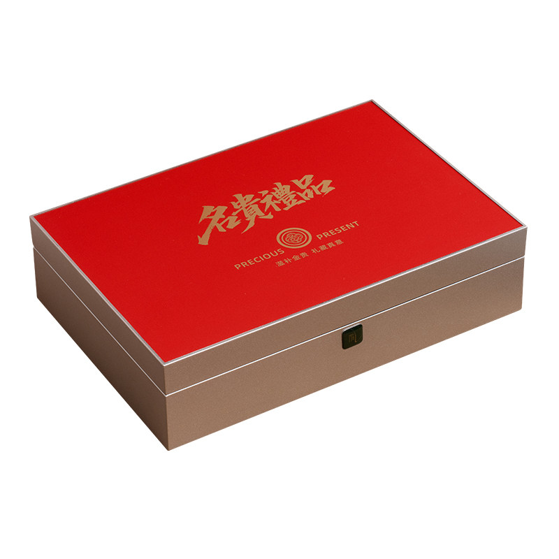 鹿茸高档红色包装礼品盒通用