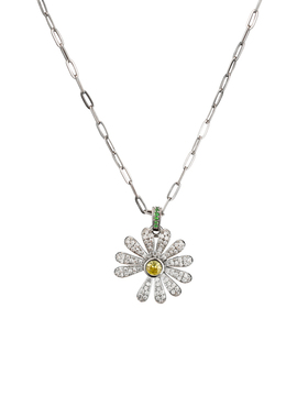 GD同款小雏菊钛钢轻奢项链