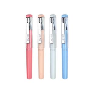 五千年马卡龙色口袋笔0.5mm中性笔小型随身签字笔便携短杆迷你手账笔小号短款黑笔子弹头速干笔办公学生用品