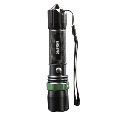 强光手电筒便携尾部带破窗尖头