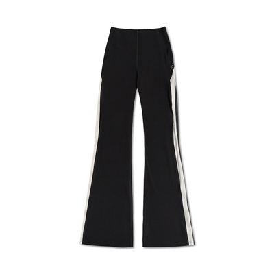 FIVE FLUX TOM系列 喇叭裤新款女生高腰显瘦瑜伽裤黑色休闲鲨鱼裤