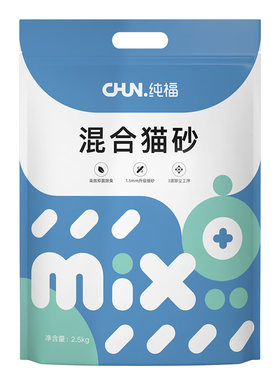 纯福【抑菌黑科技】除臭混合猫砂
