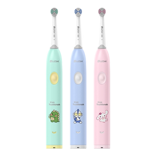 碧乐士音乐旋转儿童电动牙刷3到6-12岁男女孩全自动软毛宝宝牙刷