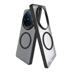 猩球卫士适用vivo X100Pro磁吸手机壳新款vivo X100护甲边角防摔Magsafe磁吸全透磨砂半透简约透明手机保护套