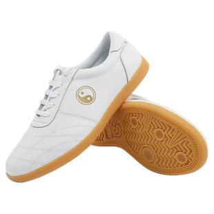 真皮太极鞋女八段锦练功鞋武术鞋男太极拳运动鞋子牛筋底防滑软皮