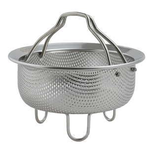 舍里 316不锈钢手提蒸架蒸格蒸饭受热均匀带孔蒸煮蒸馒头饺子架子