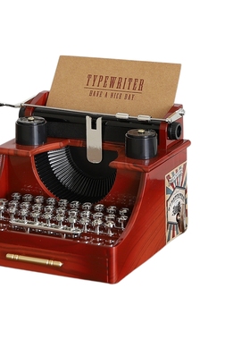 法式中古风玄关桌面摆件唱片留声机音乐盒生日礼物80年代拍摄道具