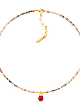 PEACHSTATE绿松石串珠锁骨链