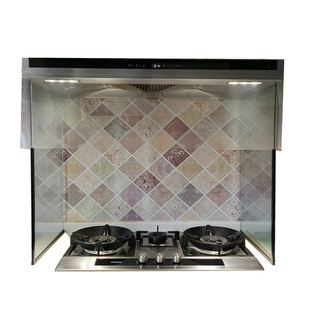 玻璃挡油板厨房拢烟神器防油烟防溅油透明挡板油烟机拢烟罩防油罩