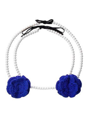 PUSHBUTTON Crochet Pearl Bra Necklace 上衣女HBX