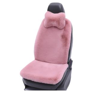 冬季汽车坐垫短毛绒小蛮腰女神仿兔毛座套保暖加热前排单片车垫子