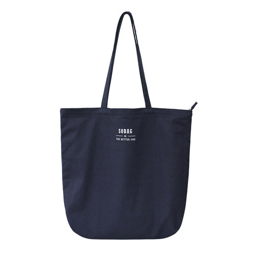 sobag日系休闲大容量纯色帆布单肩包包女复古百搭通勤环保购物袋