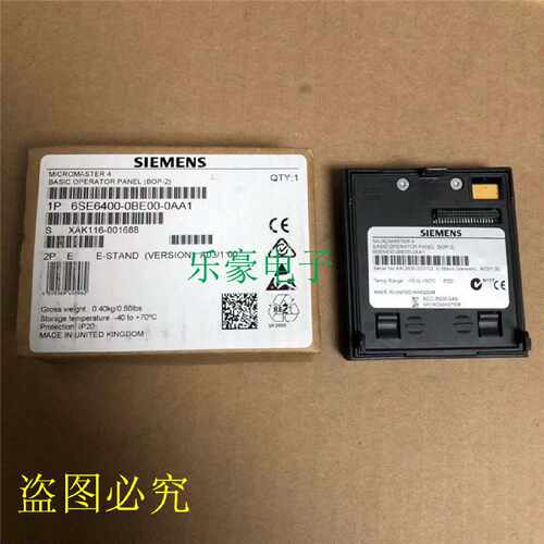议价6SE6400-0BE00-0AA1原装西门子mm430变频器bop-2操作面板