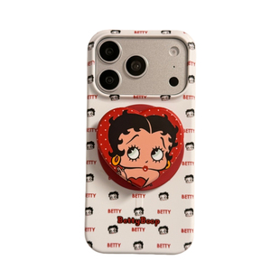 时尚红色英文女孩适用iphone17promax手机壳苹果16pro新款15pro菲林硬壳17Pro磁吸支架16超火15promax保护套