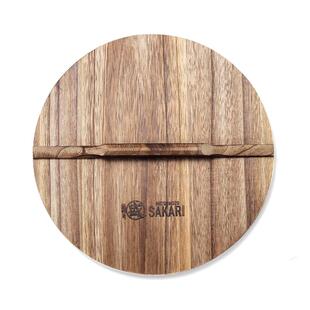 三本盛锅盖家用炒锅铁锅专用木头盖子奶锅雪平底锅小煎锅圆形老式