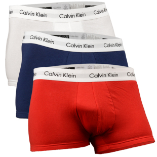CALVIN KLEIN卡文克莱CK男士四角裤平脚内裤三条装短裤U2664G