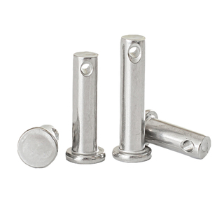 M12M14M16M18M20mm304不锈钢销轴平头带孔 定位销圆柱销销钉GB882