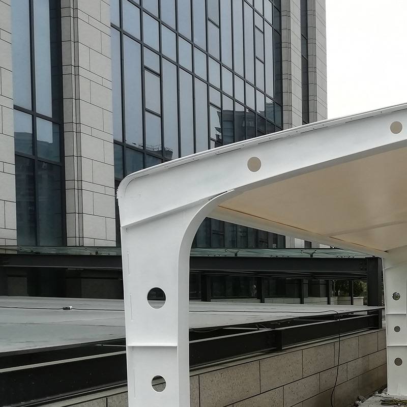 7字自行车膜结构车棚PVC膜布停车棚户外遮阳棚 膜结构汽车棚