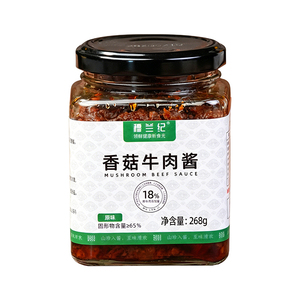 正宗香菇牛肉酱儿童不辣拌面酱菜