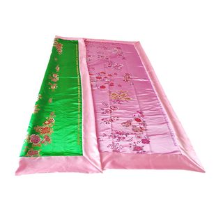 绸缎被子双面被套老式包边被罩丝绸被面子龙凤结婚婚庆古代复古风