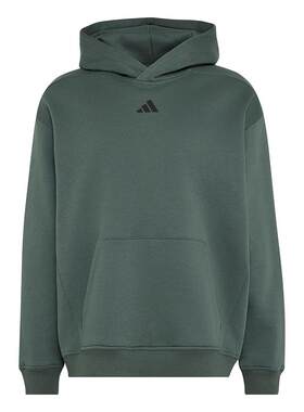 保暖加绒训练运动健身连帽卫衣套头衫单穿上衣男秋adidas阿迪达斯