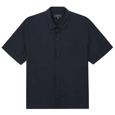NAUTICA/诺帝卡肌理感短袖衬衫