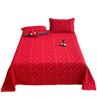 A类母婴百福纯棉双层纱床单单件全棉100床笠款全包本命年被单枕套
