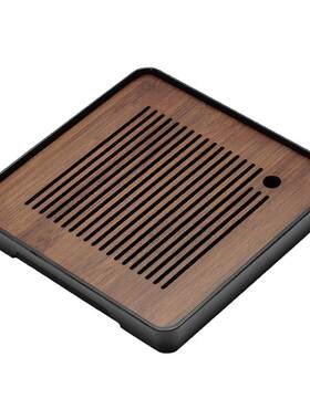 宋建复古方形胡桃木茶盘