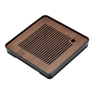 茶盘家用2025新款沥储排水式仿乌金石小型干泡茶托盘轻奢密胺茶台