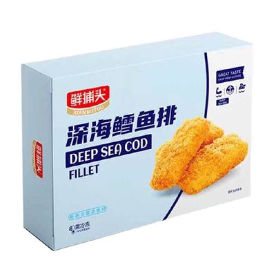 鲜捕头深海鳕鱼排4盒整块