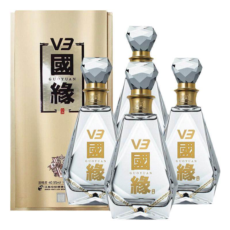 国缘V3浓香型40.9度500ml*4原箱