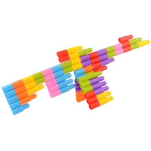 儿童大号子弹头积木玩具幼儿园塑料大颗粒拼装男女孩益智拼插26岁