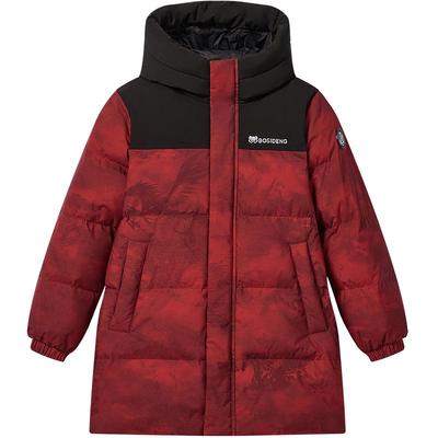 波司登儿童羽绒服2025新款长款大童男童女童连帽保暖冬季厚外套