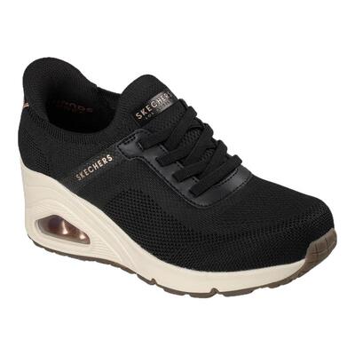 Skechers/斯凯奇女鞋休闲鞋坡跟老爹鞋一脚蹬增高鞋松糕底春夏季
