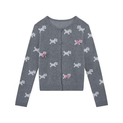 ablueberry小狗针织开衫女早秋