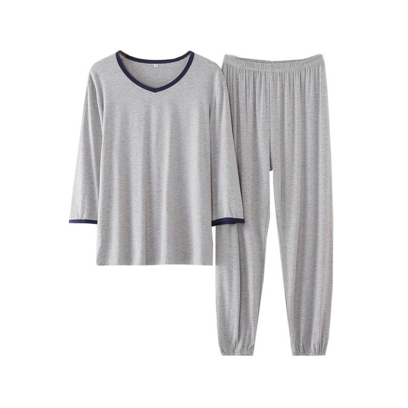 男女莫代尔长中袖睡衣青年家居服