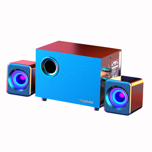 Q9木质电脑音响台式家用笔记本迷你电脑小音箱低音炮影响有线USB2