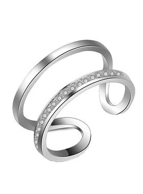 韩版多层开口戒指简约气质